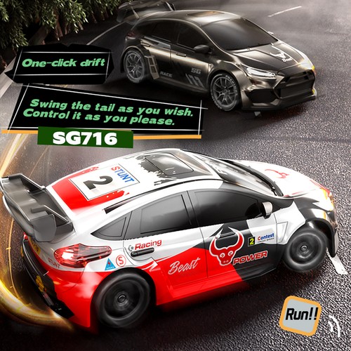 Modellino auto corsa rc - da,